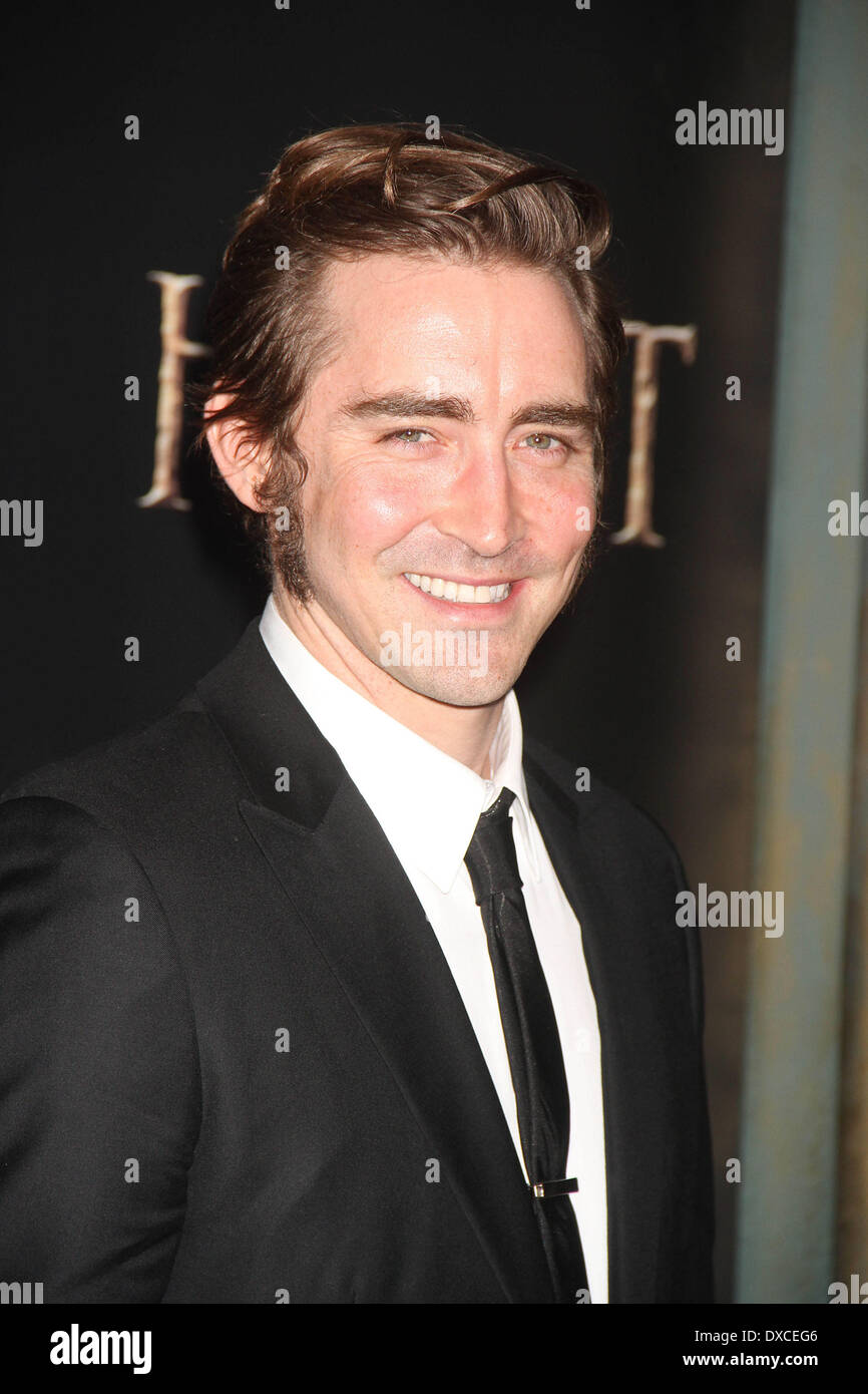Lee Pace, at premiere of 'The Hobbit: Unexpected Journey' at the Ziegfeld  Theater. Featuring: Lee Pace Where: New York City, Ne Stock Photo - Alamy
