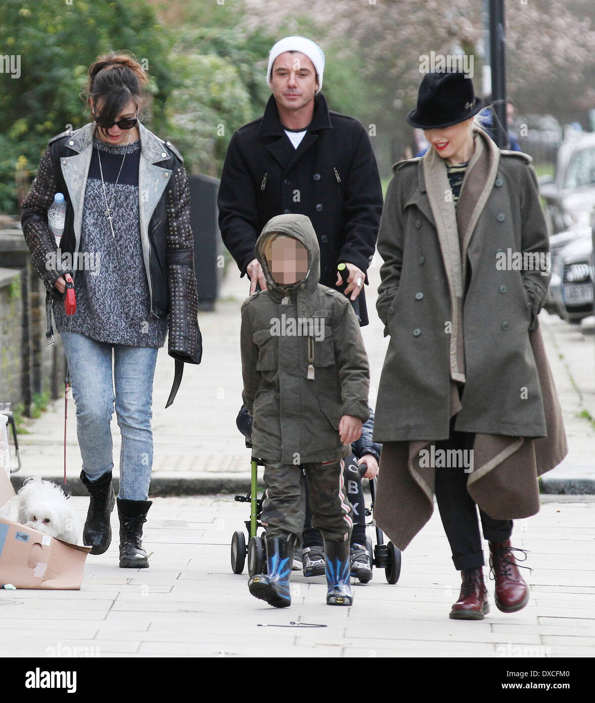 Gwen Stefani, Gavin Rossdale and their sons Kingston and Zuma meet with