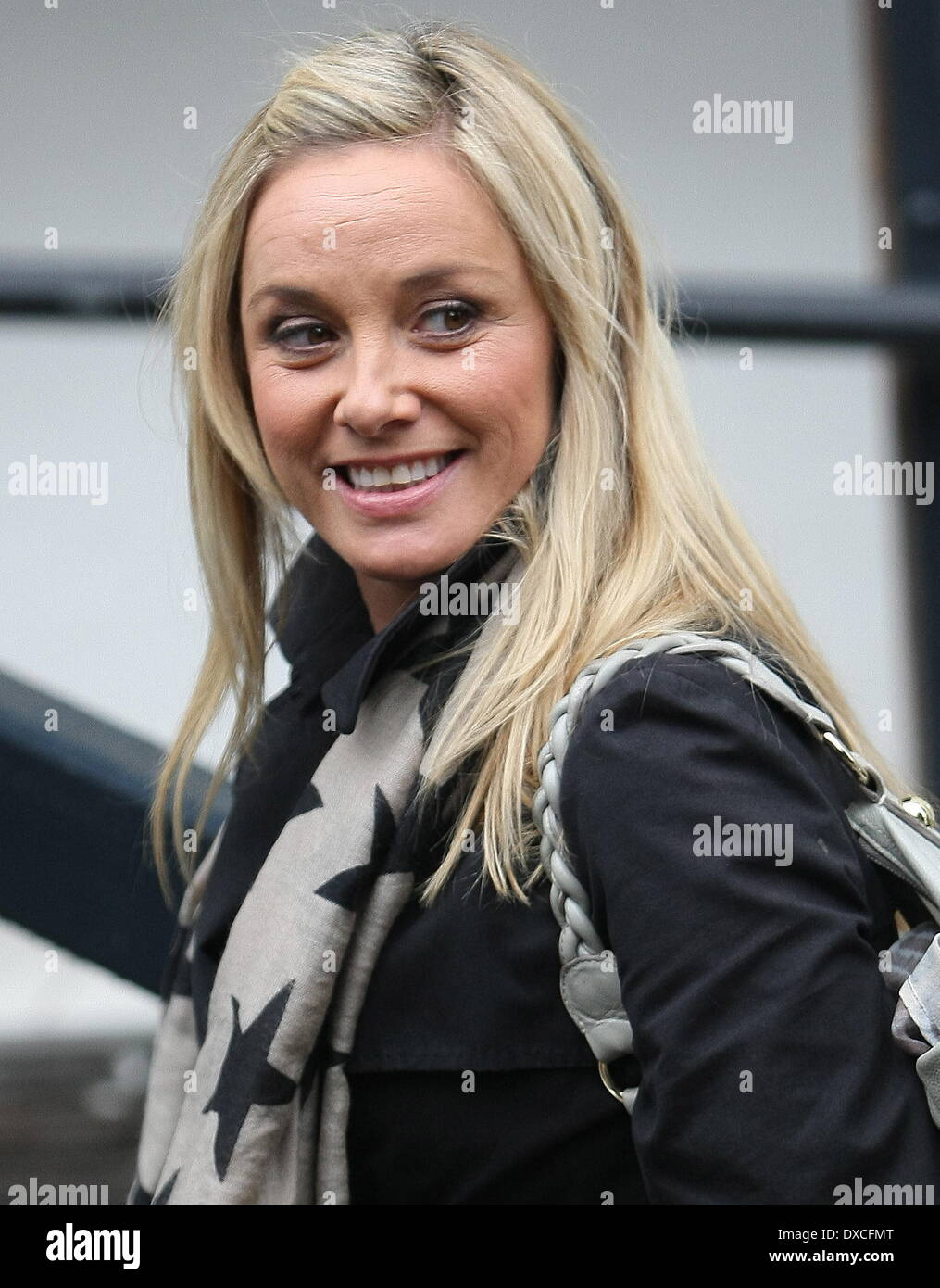 Tamzin Outhwaite outside the ITV studios London, England 01.10.12