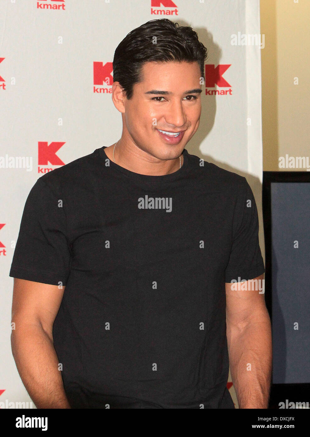 Mario Lopez promotes his new line of underwear 'MaLo' at Kmart in Hollywood  Los Angeles, California - 04.10.12 Featuring: Mario Lopez When: 04 Oct 2012  Stock Photo - Alamy