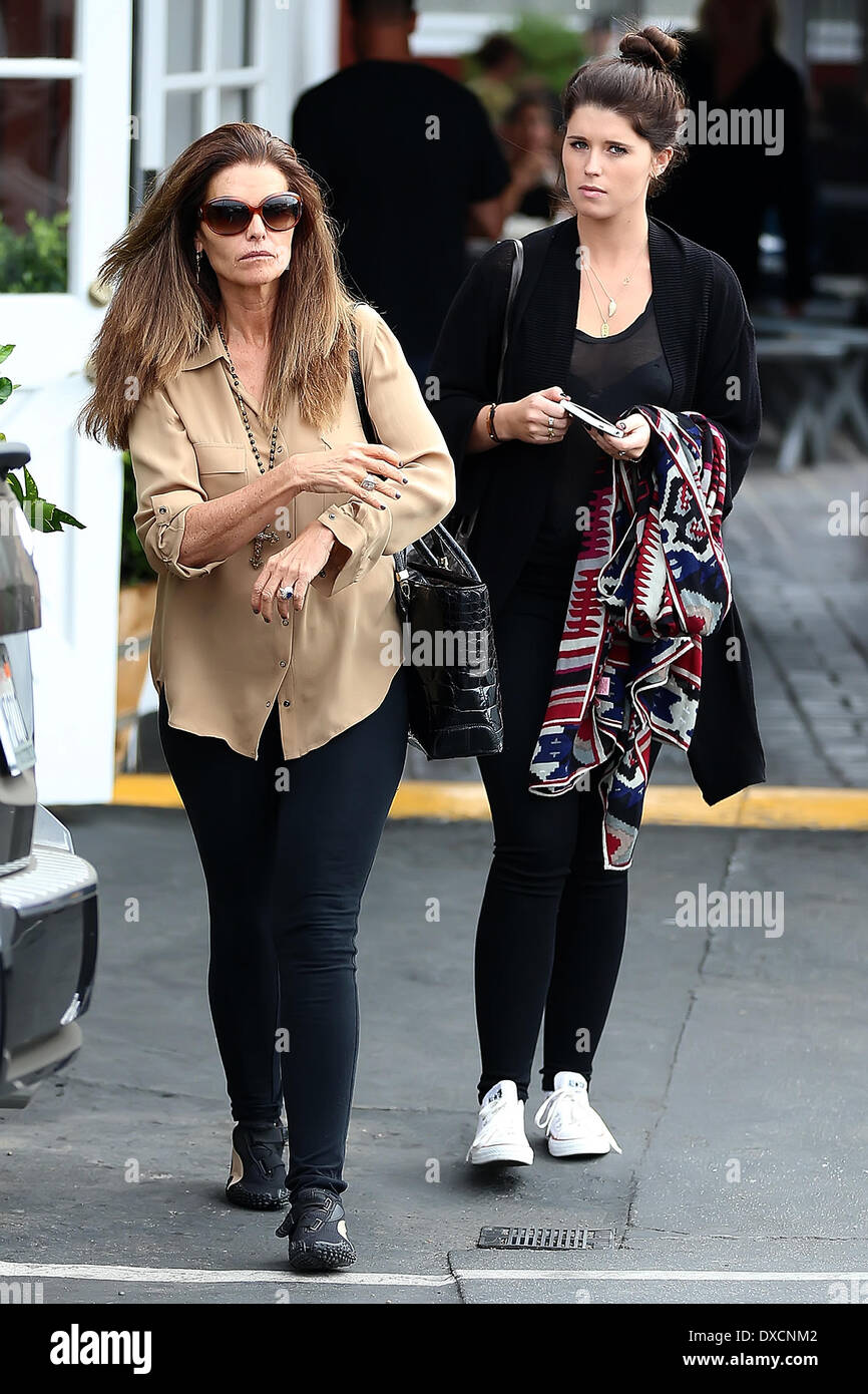 Maria Shriver and Christina Schwarzenegger Maria Shriver leaving