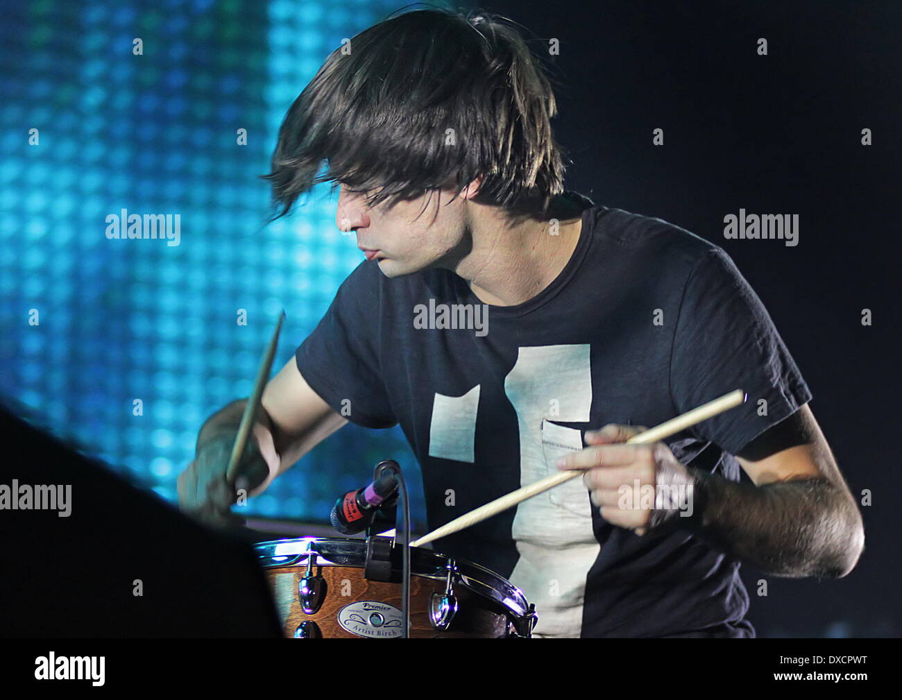 Jonny Greenwood Radiohead performing live at Manchester Arena