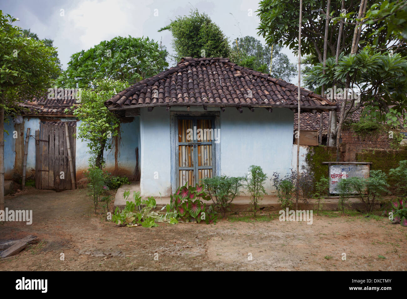 Tribal house. Munda tribe. Khunti, District Ranchi, Jharkhand, India