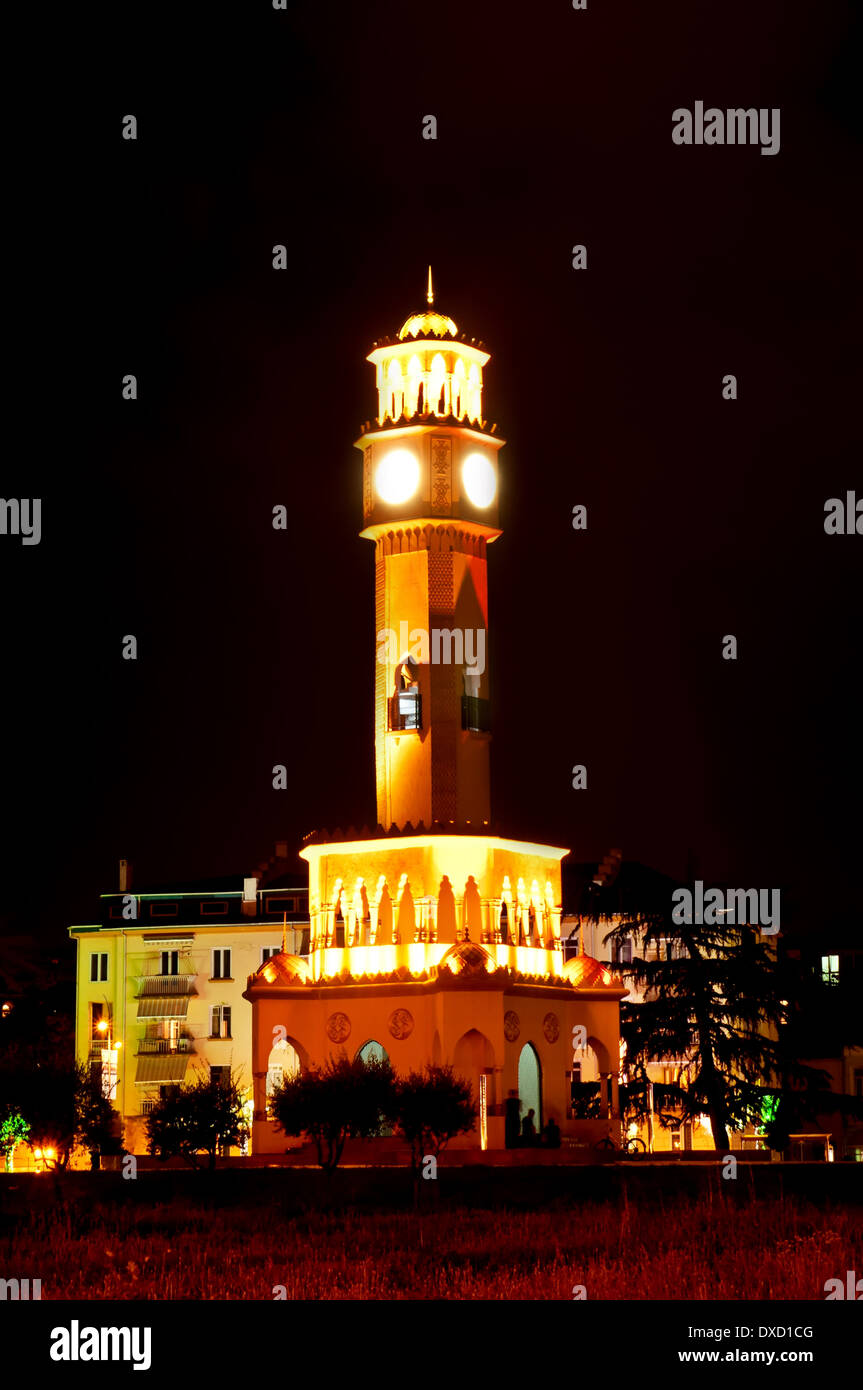 Batumi clock tower illuminated hi-res stock photography and images - Alamy