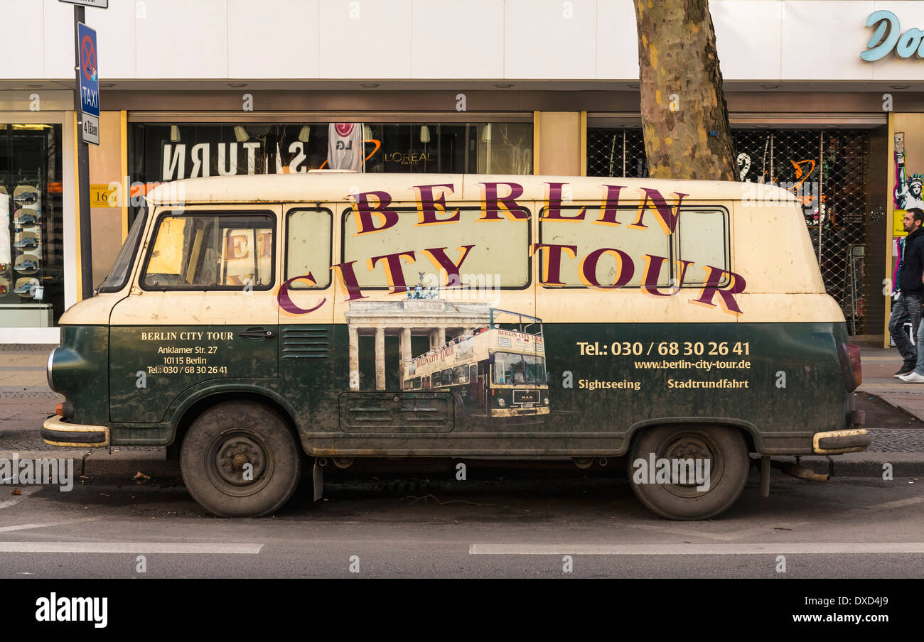 Berlin City Tour van / bus, Berlin, Germany, Europe Stock Photo