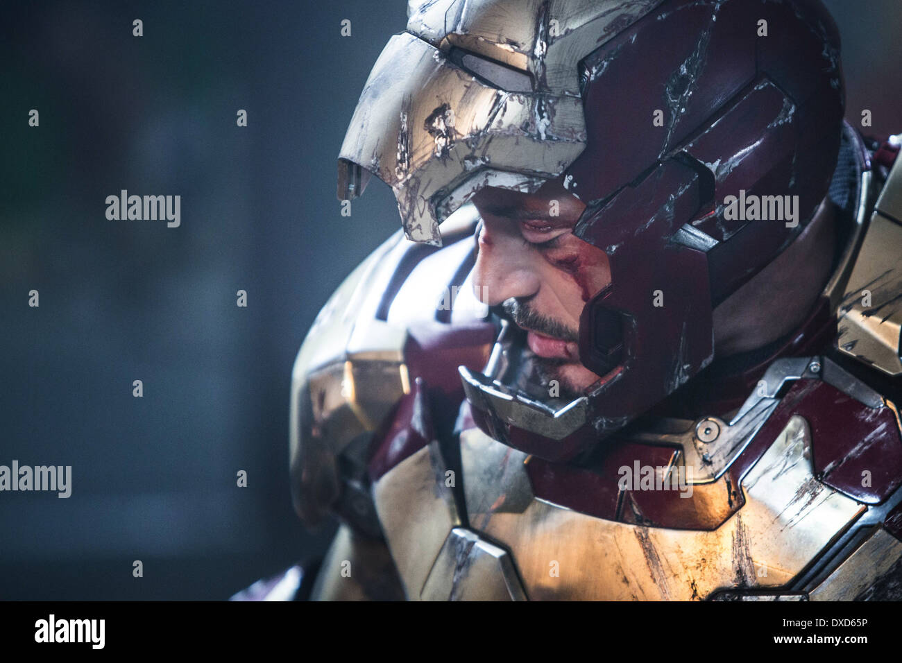 iron man 3 in helmet Iron Man 3 Stock Photo