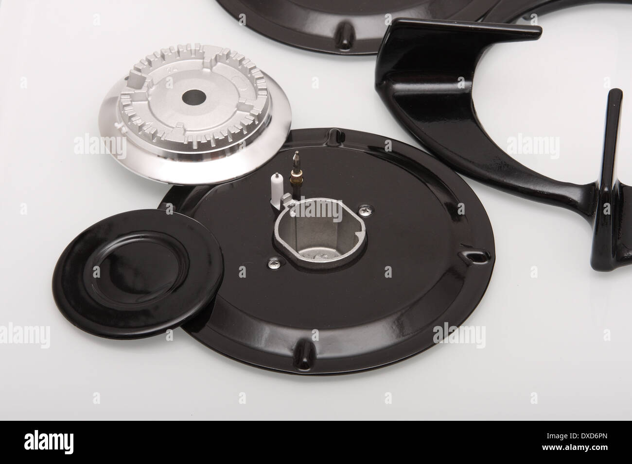 Parts of gas burner Stock Photo Alamy