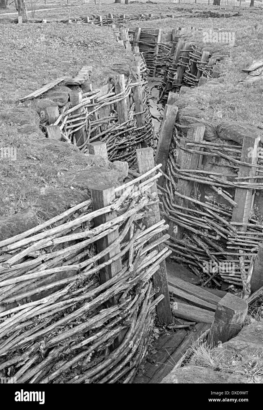 Preserved ww1 trench france hi-res stock photography and images - Alamy