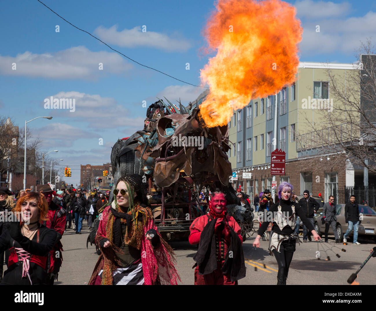 Detroit, Michigan The Marche du Nain Rouge celebrates the coming of