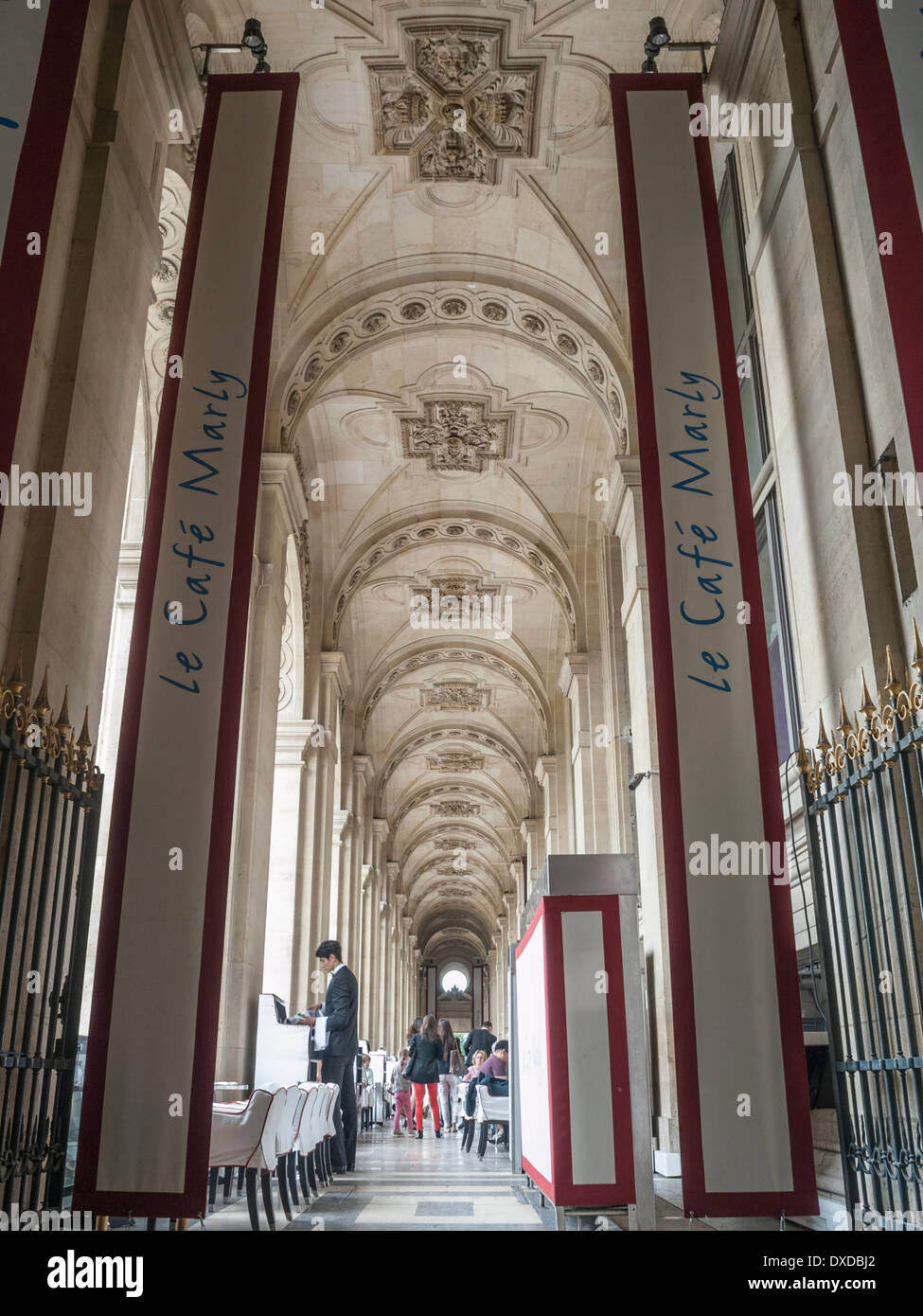 Le Cafe Marly at the Louvre, Paris France Stock Photo