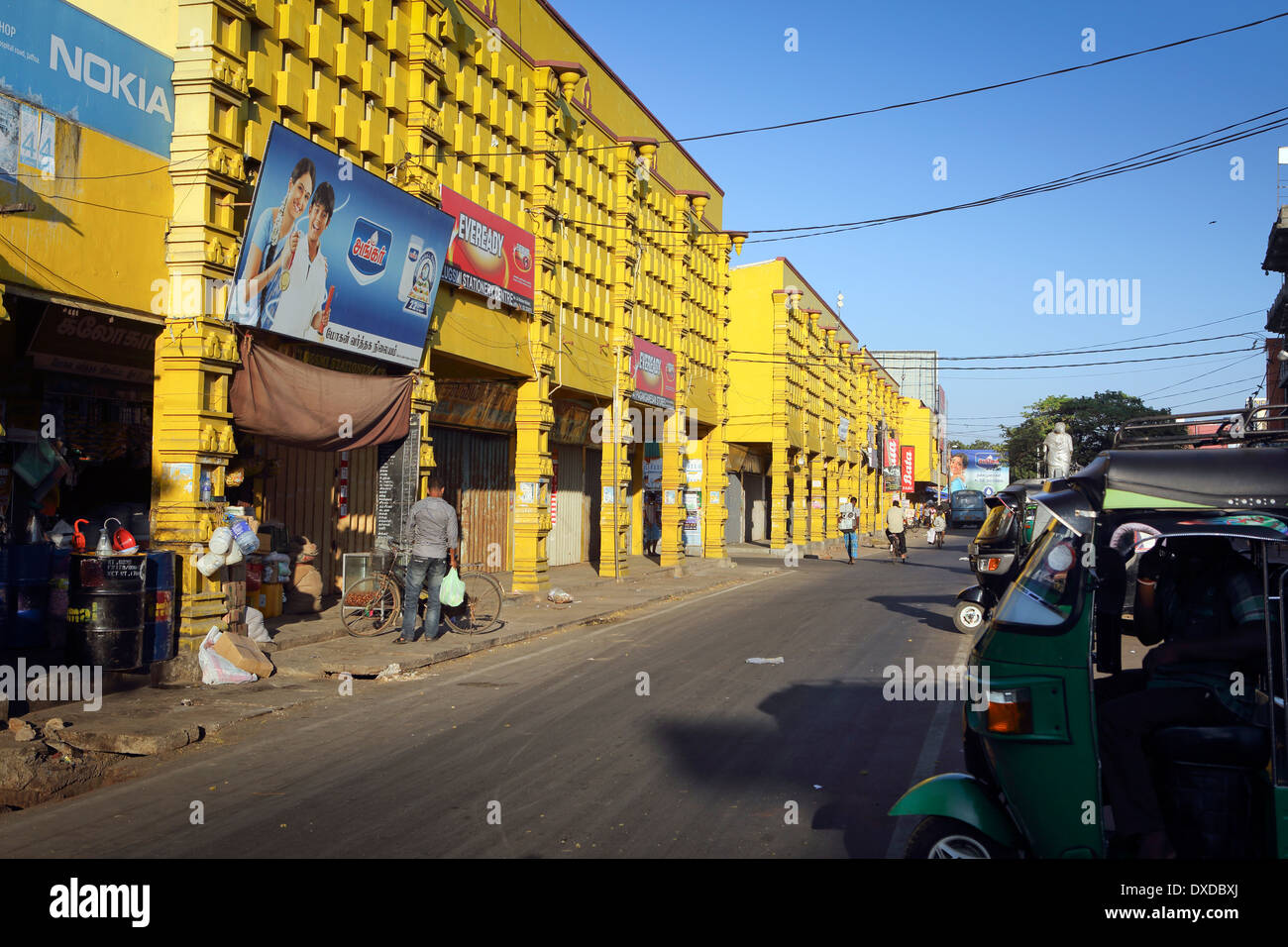 Afternoon street scene in former war torn Jaffna, the northernmost city