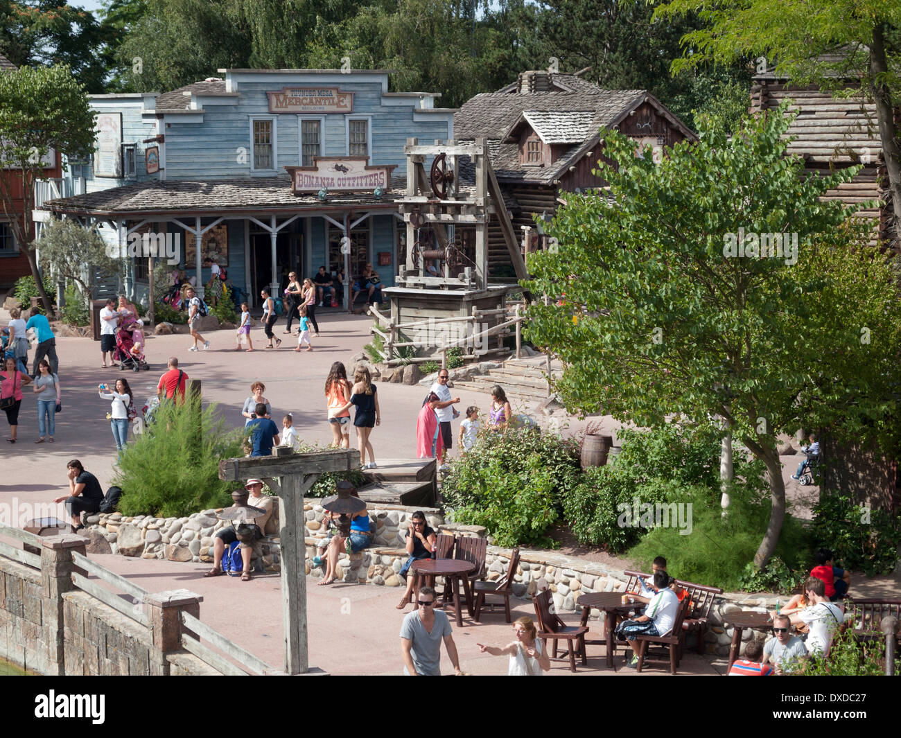 Frontierland at Disneyland Paris, France Stock Photo
