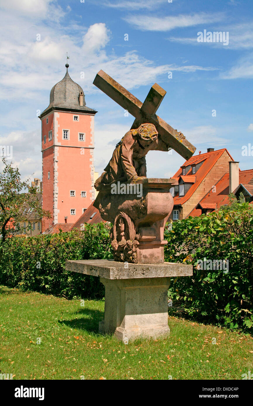 Statue of Jesus Christus, Ochsenfurt Stock Photo