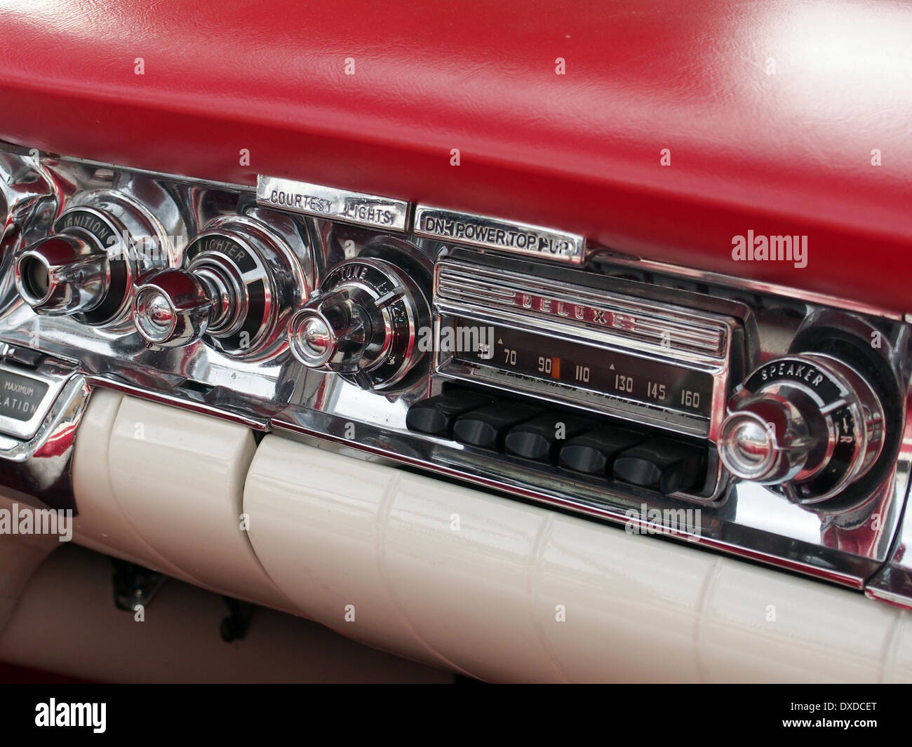 Vintage car radio Stock Photo