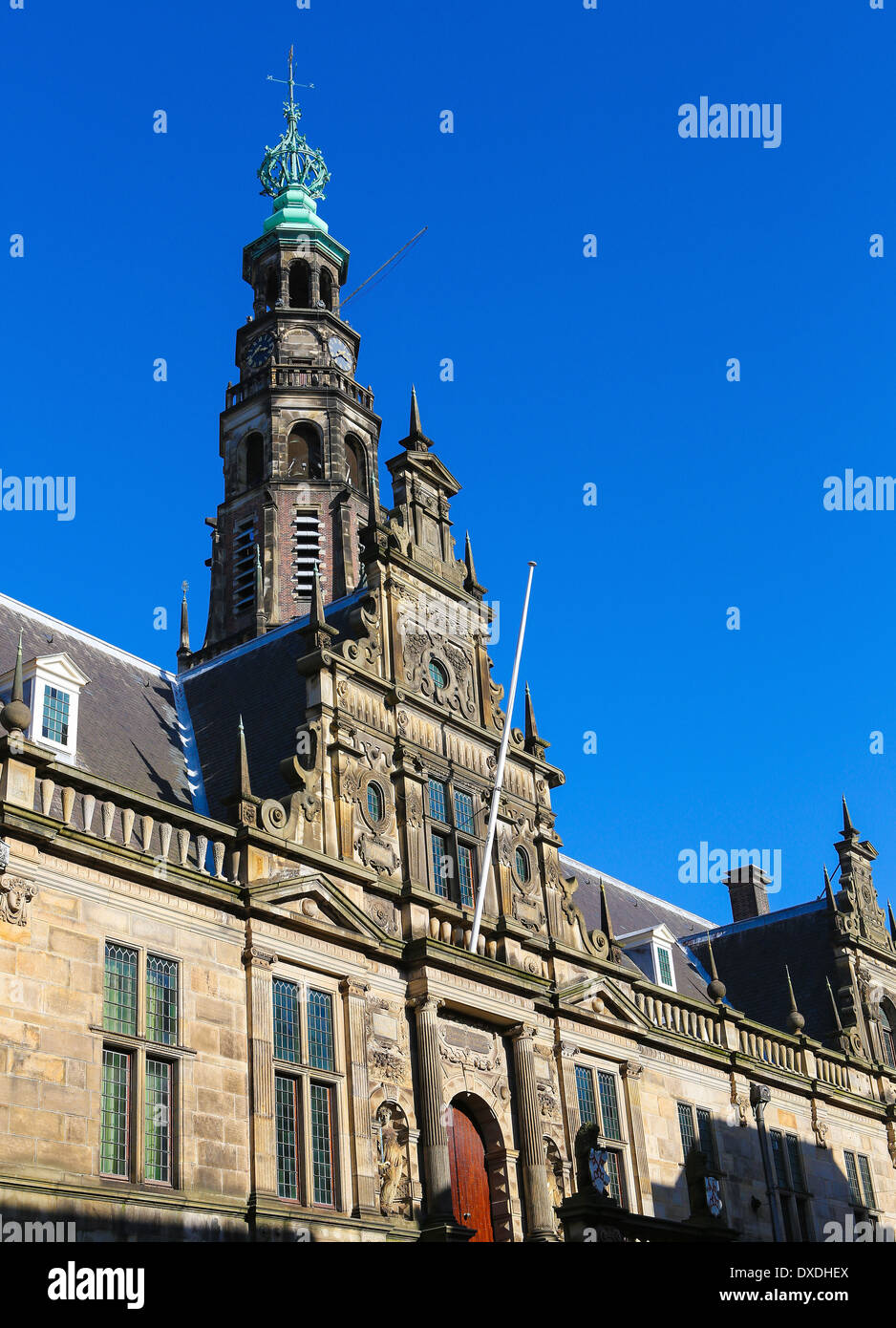 Old Town Hall of Leiden, The Netherlands. Stock Photo