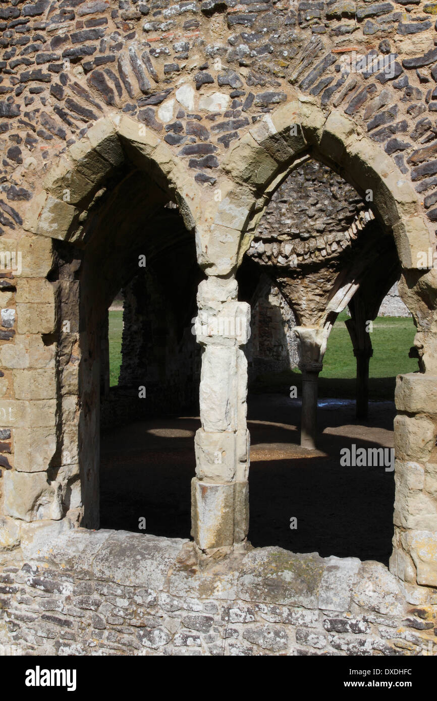 Waverley Abbey ruins Stock Photo