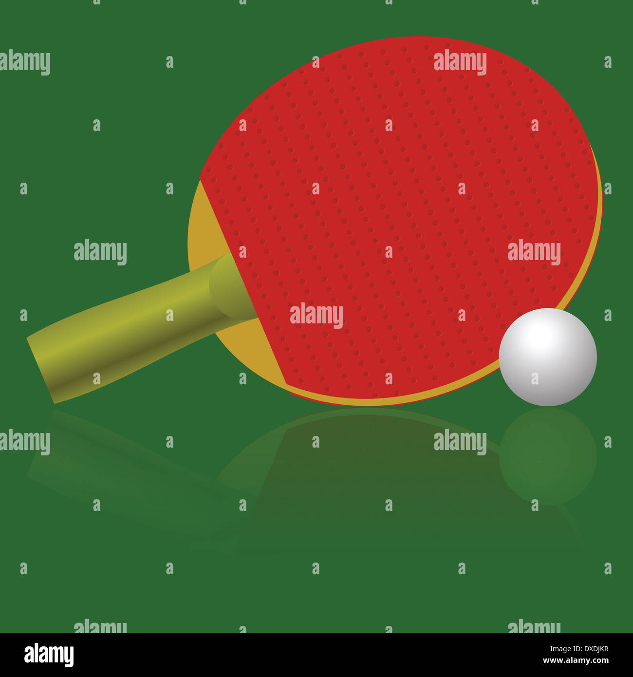Table Tennis Colorful Racket colorful illustration with table tennis racket and ball for your design ...