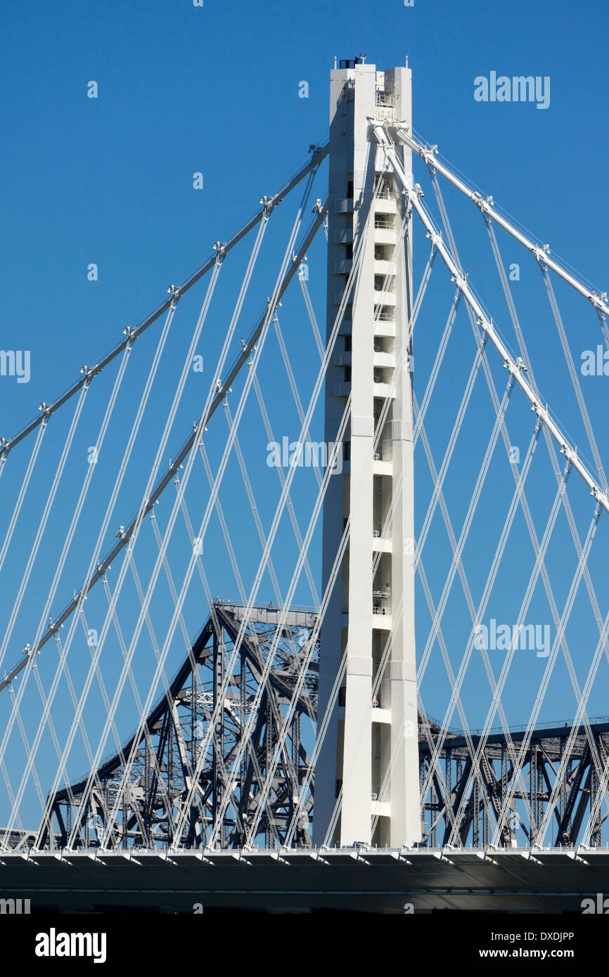 Eastern Span Replacement of Oakland Bay Bridge, San Francisco, Treasure Island, California, USA Stock Photo