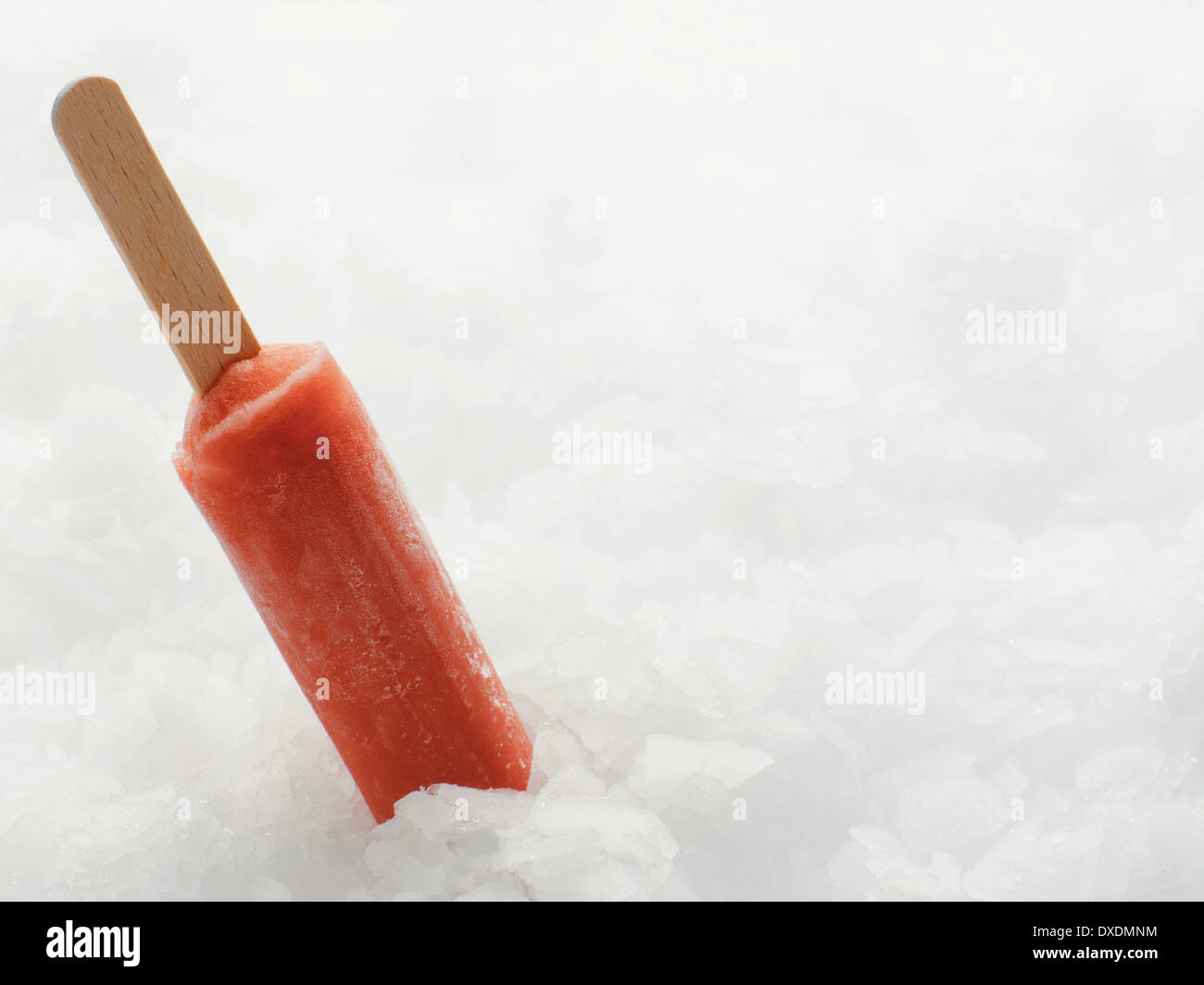 Popsicle in Crushed Ice Stock Photo