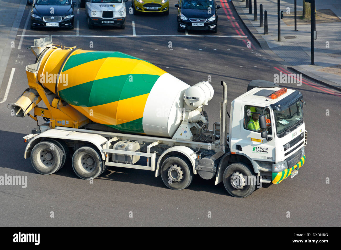 Close up of Lefarge Tarmac group concrete mixer truck Stock Photo Alamy