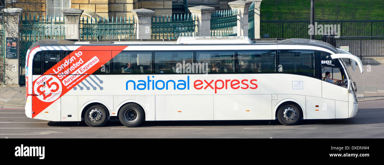 Close up of National Express coach on route between Victoria London Stock  Photo - Alamy
