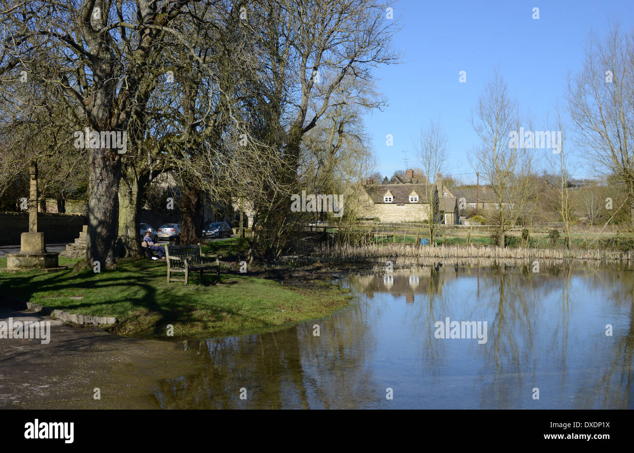 Shilton ford, Shilton, Oxfordshire, England Stock Photo