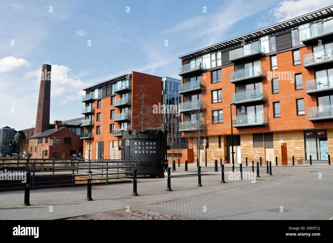 Kelham Island Apartments in Sheffield England. Inner city housing