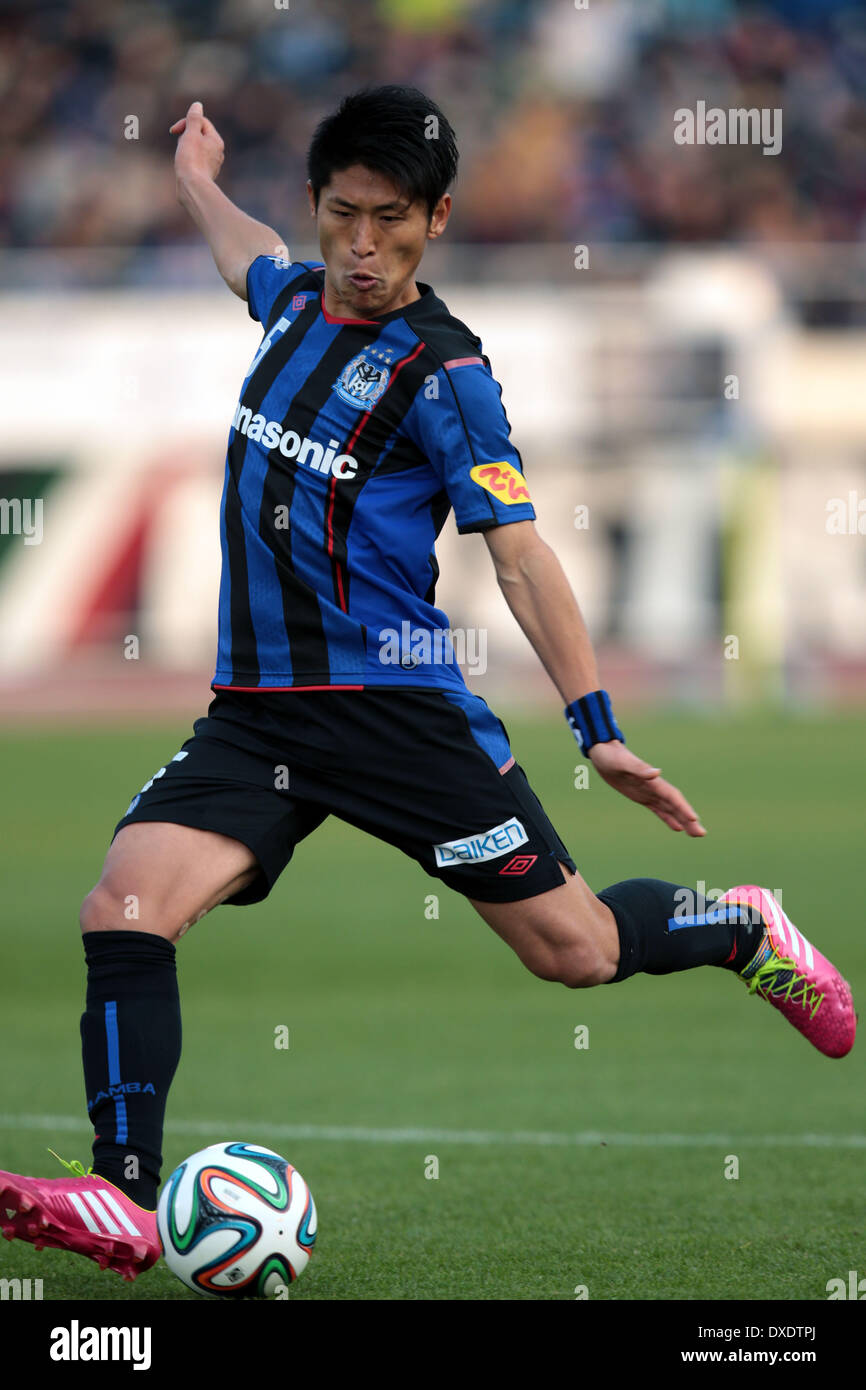 Osaka Japan 23rd Mar 14 Hiroki Fujiharu Gamba Football Soccer 14 J League Division 1 Match Between Gamba Osaka 1 1 Sanfrecce Hiroshima At Expo 70 Commemorative Stadium In Osaka Japan C Aflo Osaka Japan 23rd Mar 14 Hiroki Fujiharu Gamba Football Soccer 14 J League Division 1 Match Between Gamba Osaka 1 1 Sanfrecce Hiroshima At Expo 70 Commemorative Stadium In Osaka Japan C Aflo