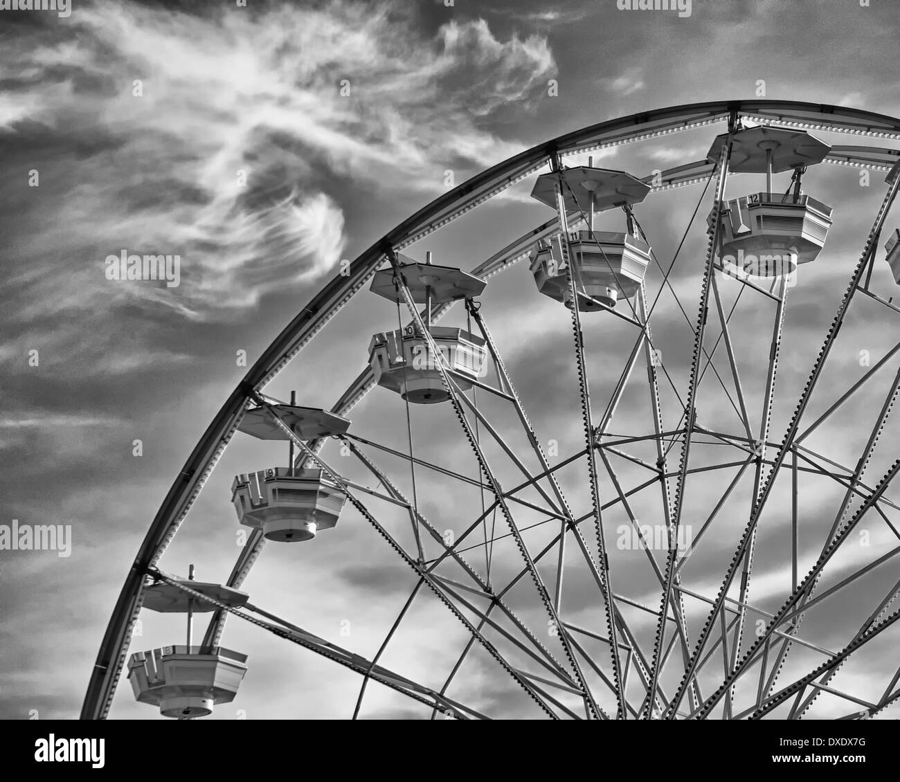 Amusement park Black and White Stock Photos & Images - Alamy