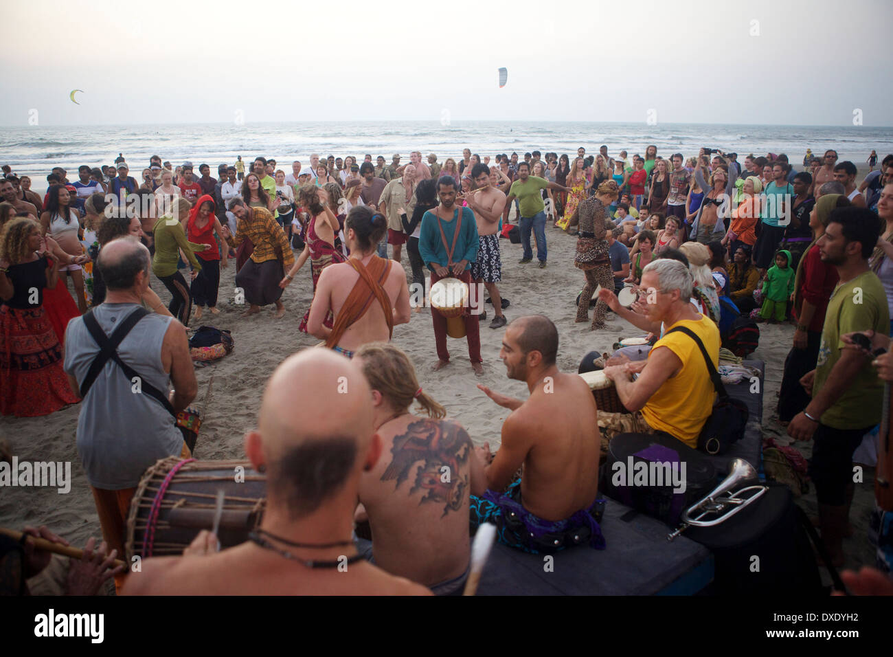 Goa, a Hippie Beach in India Stock Photo