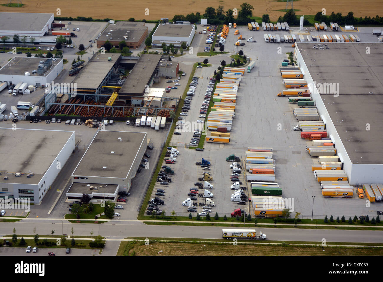 Industrial area near Toronto, Canada Stock Photo