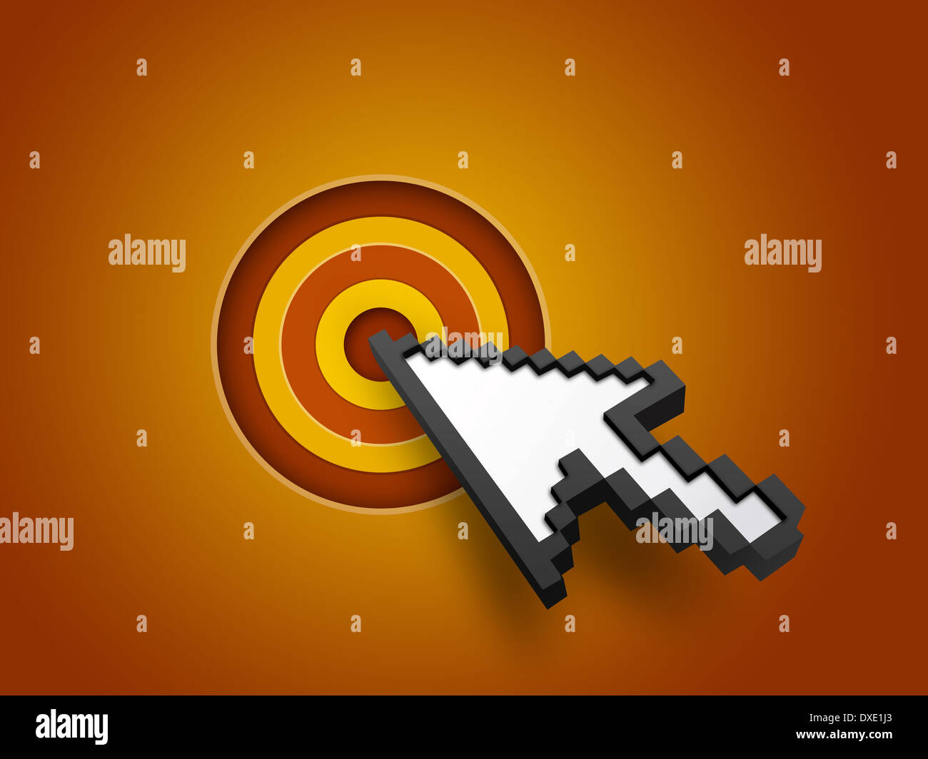 Point Imaghe Digitally generated image of point and cursor Stock Photo - Alamy