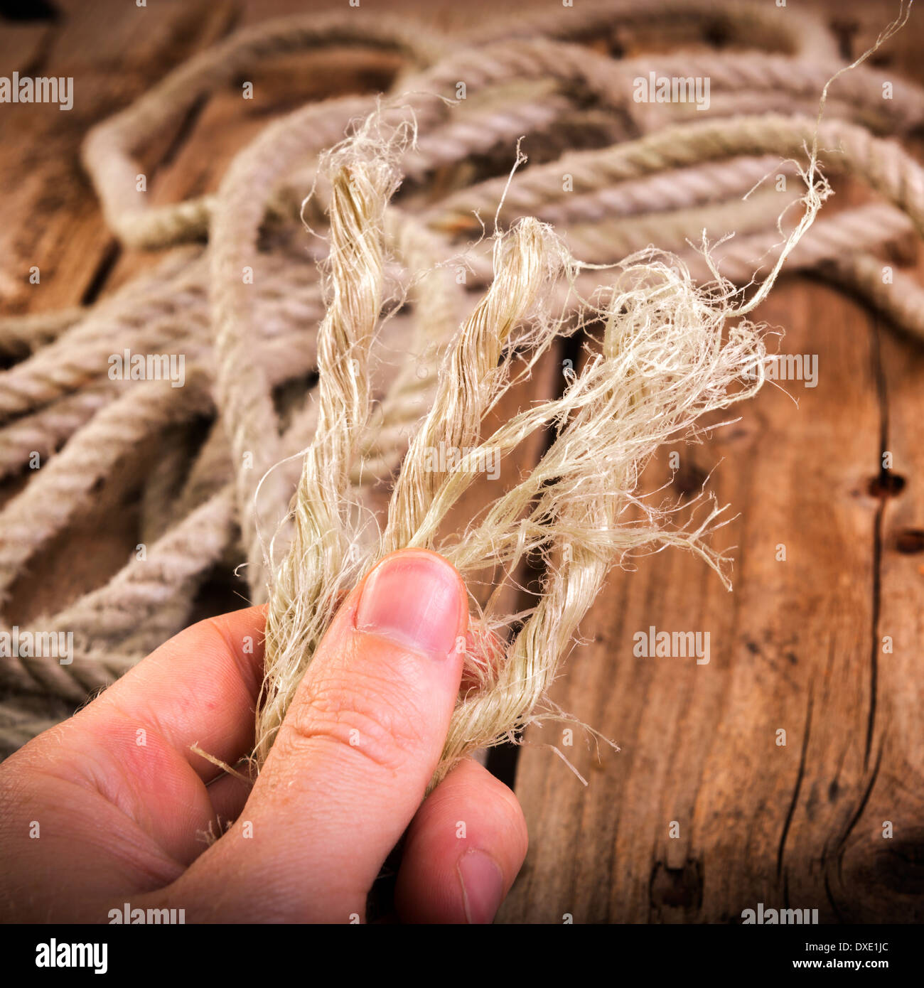 A fraying rope hires stock photography and images Alamy