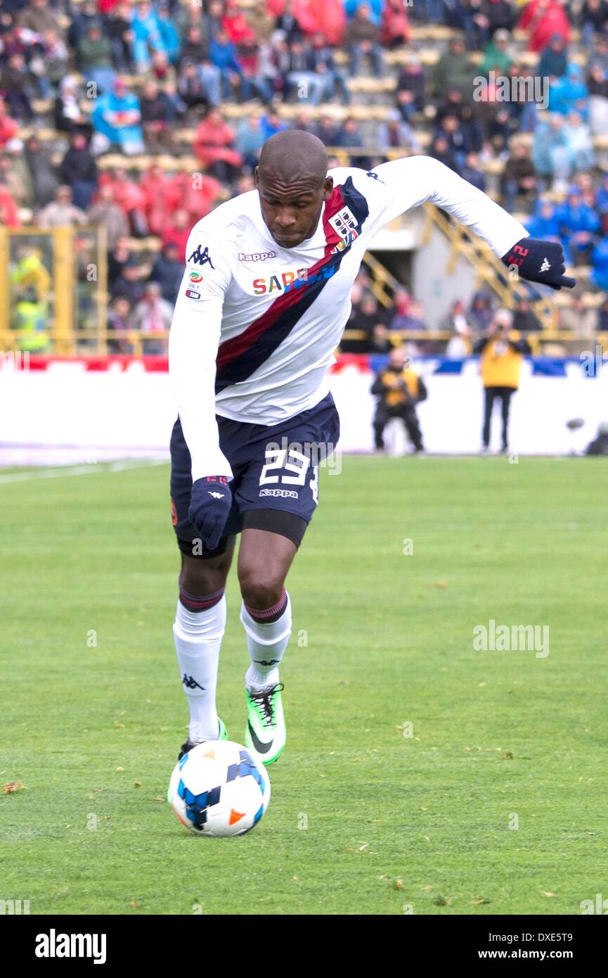 Victor Ibarbo (Cagliari), MARCH 23, 2014 - Football / Soccer : Italian 'Serie A' match between Bologna 1-0 Cagliari at Renato Dall'Ara Stadium in Bologna, Italy. (Photo by Maurizio Borsari/AFLO) Stock Photo