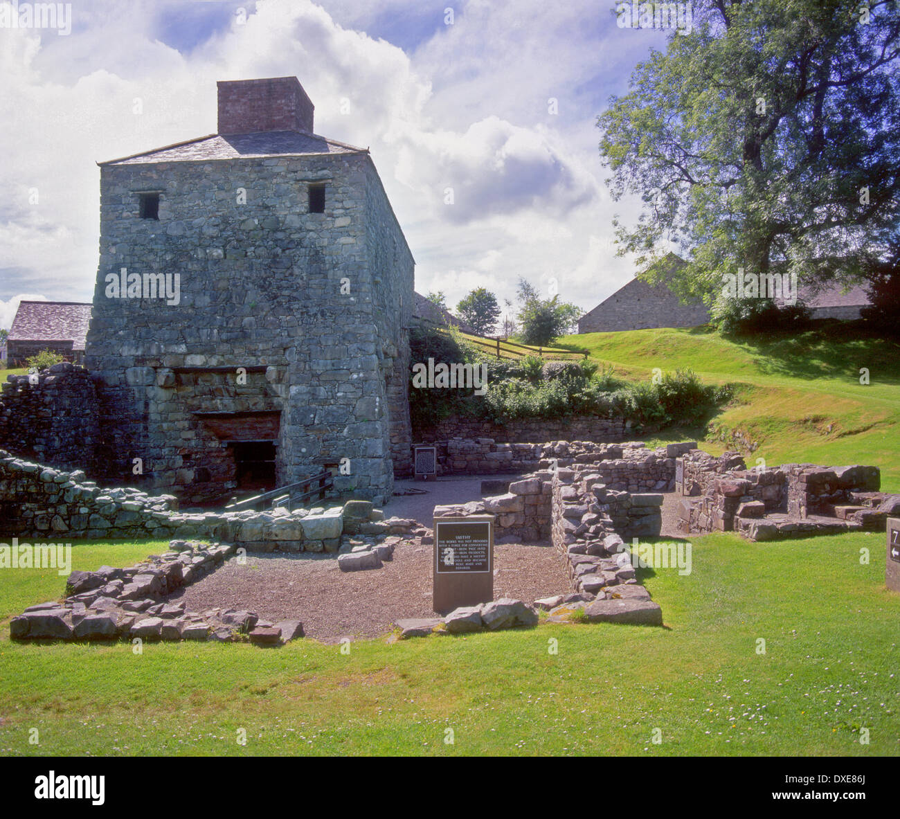 Bonawe furnace and smithy,Taynuilt village,Argyll Stock Photo Alamy