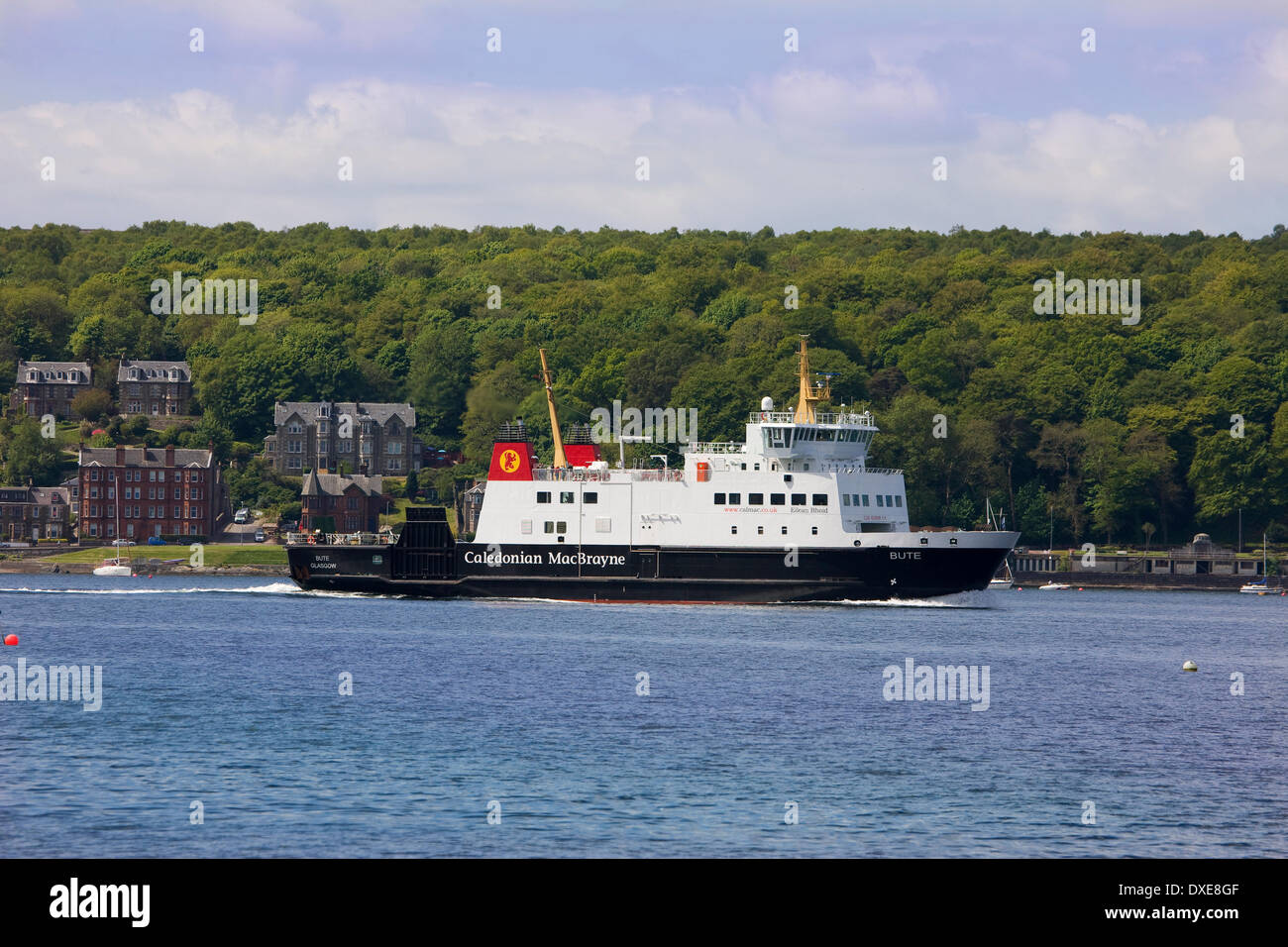 M.V.Isle of bute departing Rothesay, Isle of Bute. Stock Photo