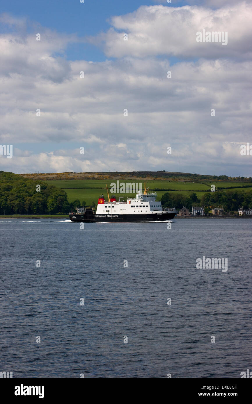 The M.V.Bute enroute to Wymess bay, Clyde Stock Photo