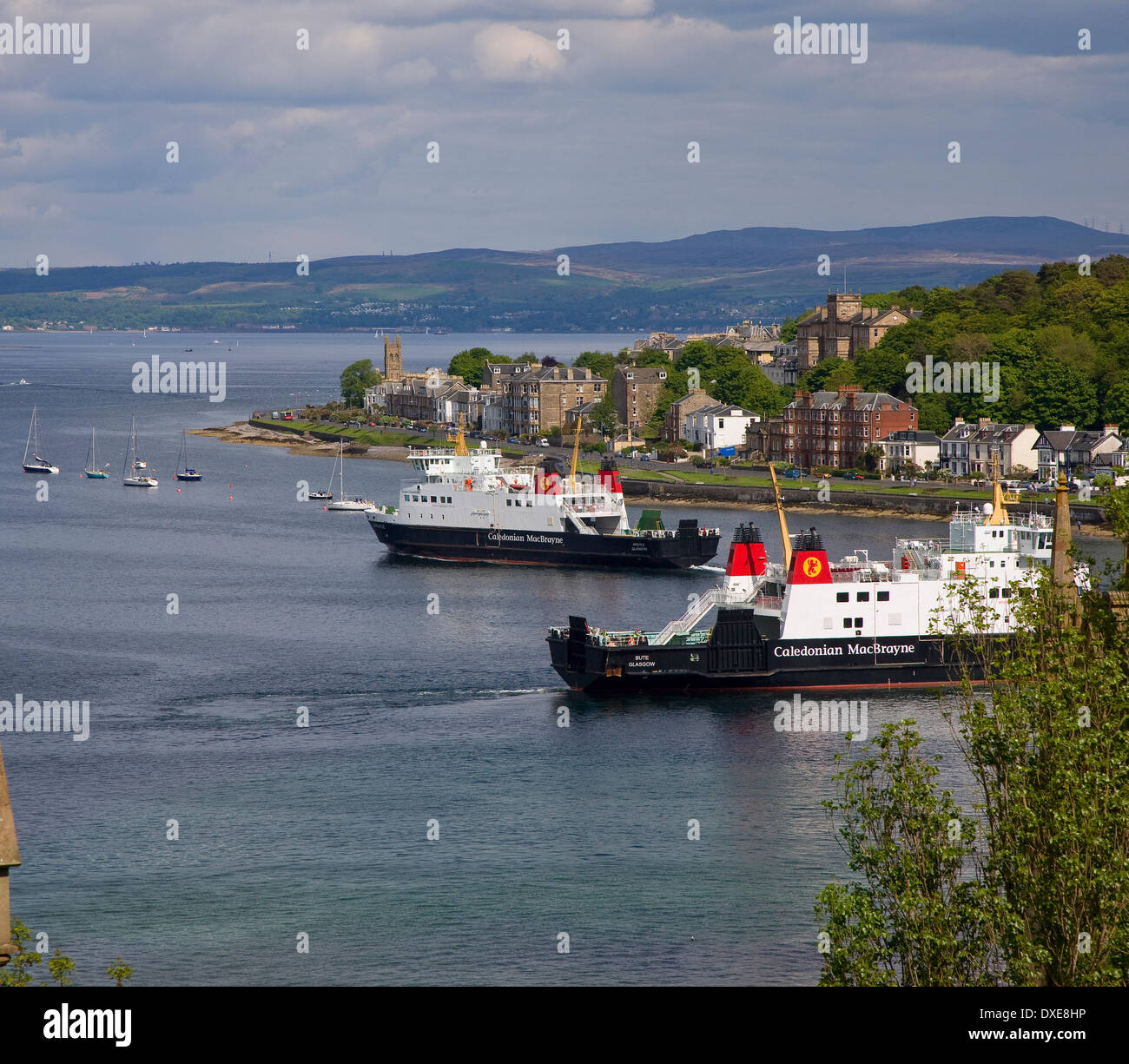 Both the M.V Bute & Argyle seen here at Rothesay, Isle of Bute, Argyll Stock Photo