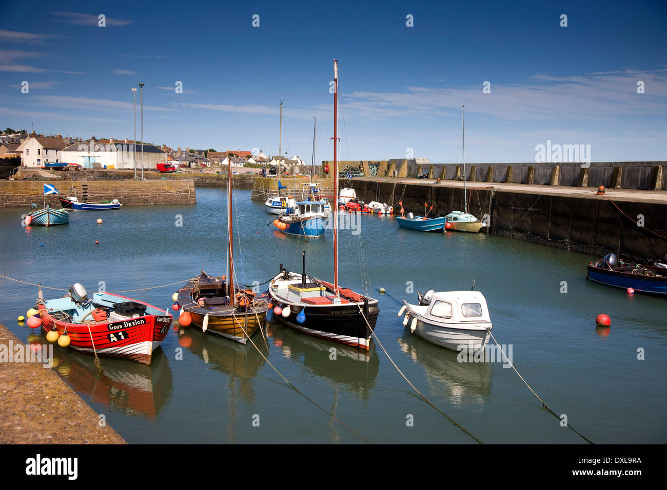 Johnshaven Harbour, Aberdeenshire Stock Photo Alamy