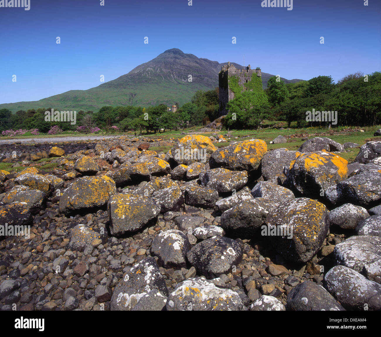Castle Moy, Macleans of Lochbuie, Isle of Mull Stock Photo