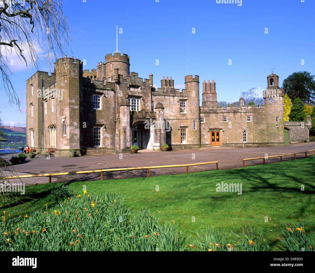balloch castle Balloch country park Loch Lomond-side Dunbartonshire Stock Photo