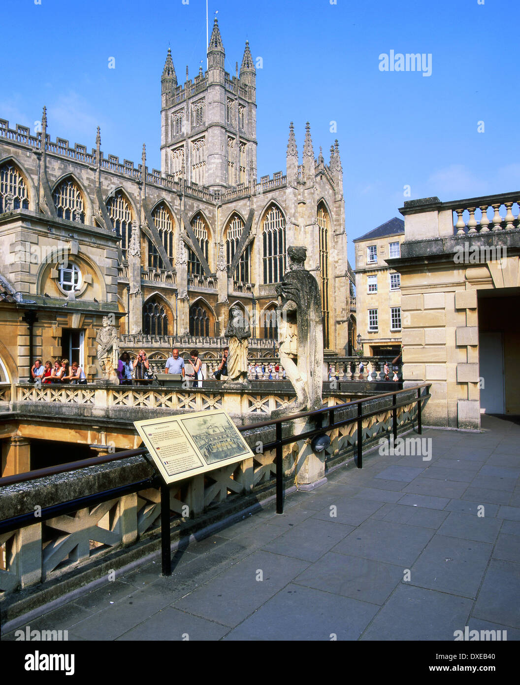 Bath Abbey and Roman Baths, Bath, Somerset.England Stock Photo - Alamy