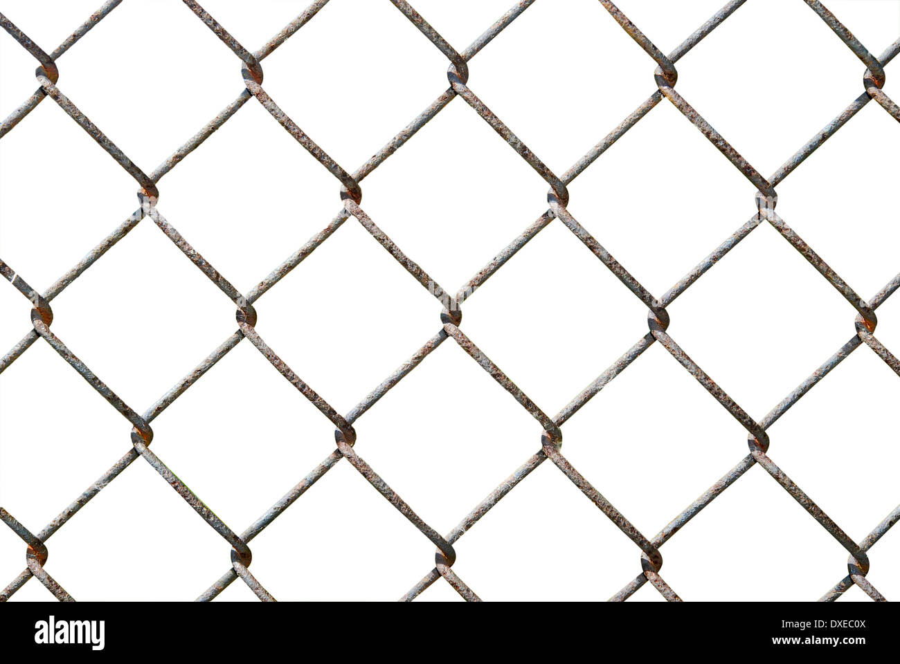 wire fence isolated on white Stock Photo - Alamy