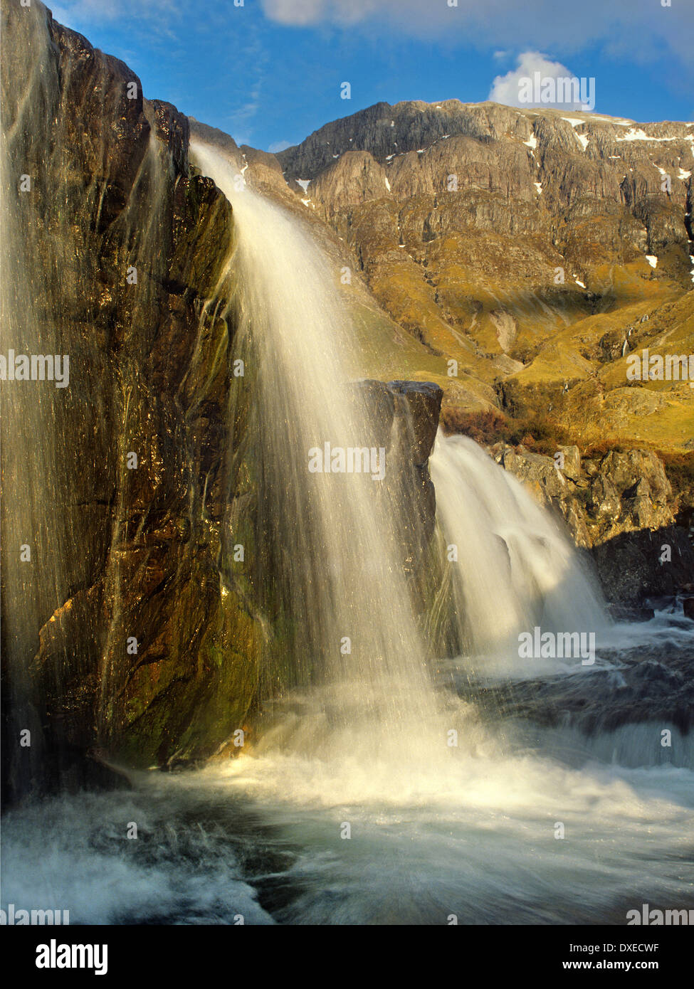 Glencoe waterfall Stock Photo
