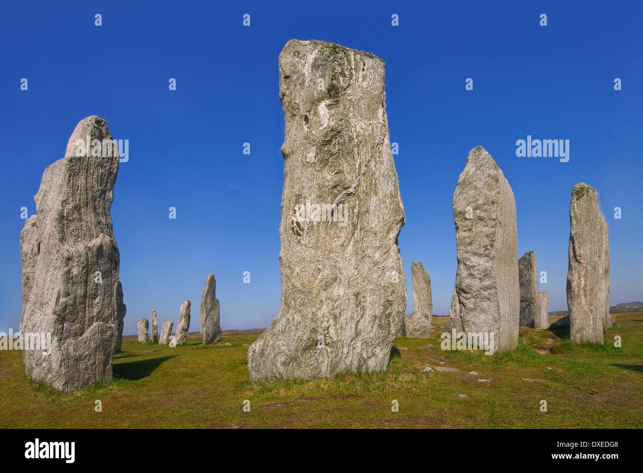 The Callanish stone circle nr Callanish village,Island of Lewis.Outer Hebrides Stock Photo