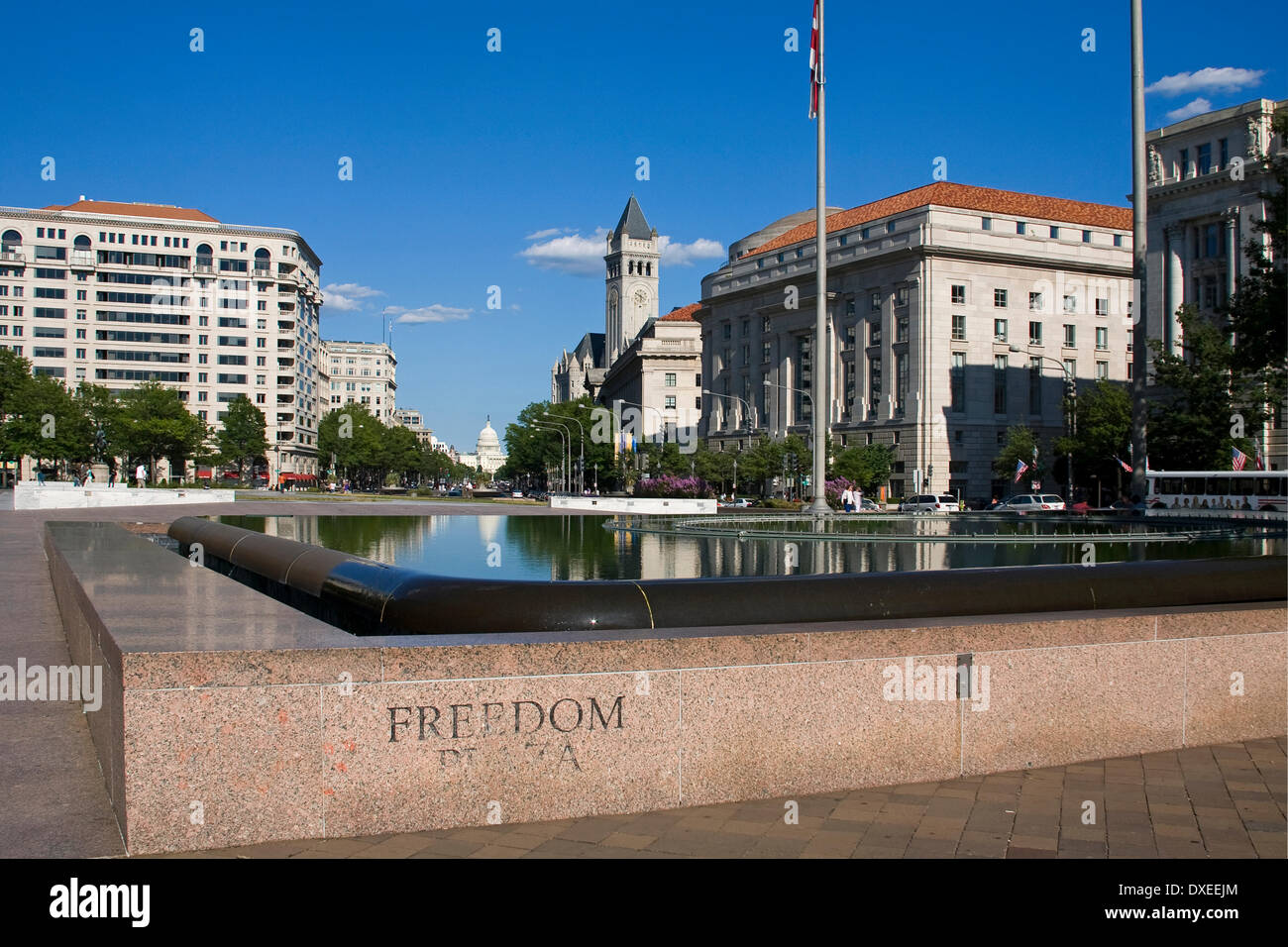 Freedom Plaza, Washington D.C USA Stock Photo Alamy