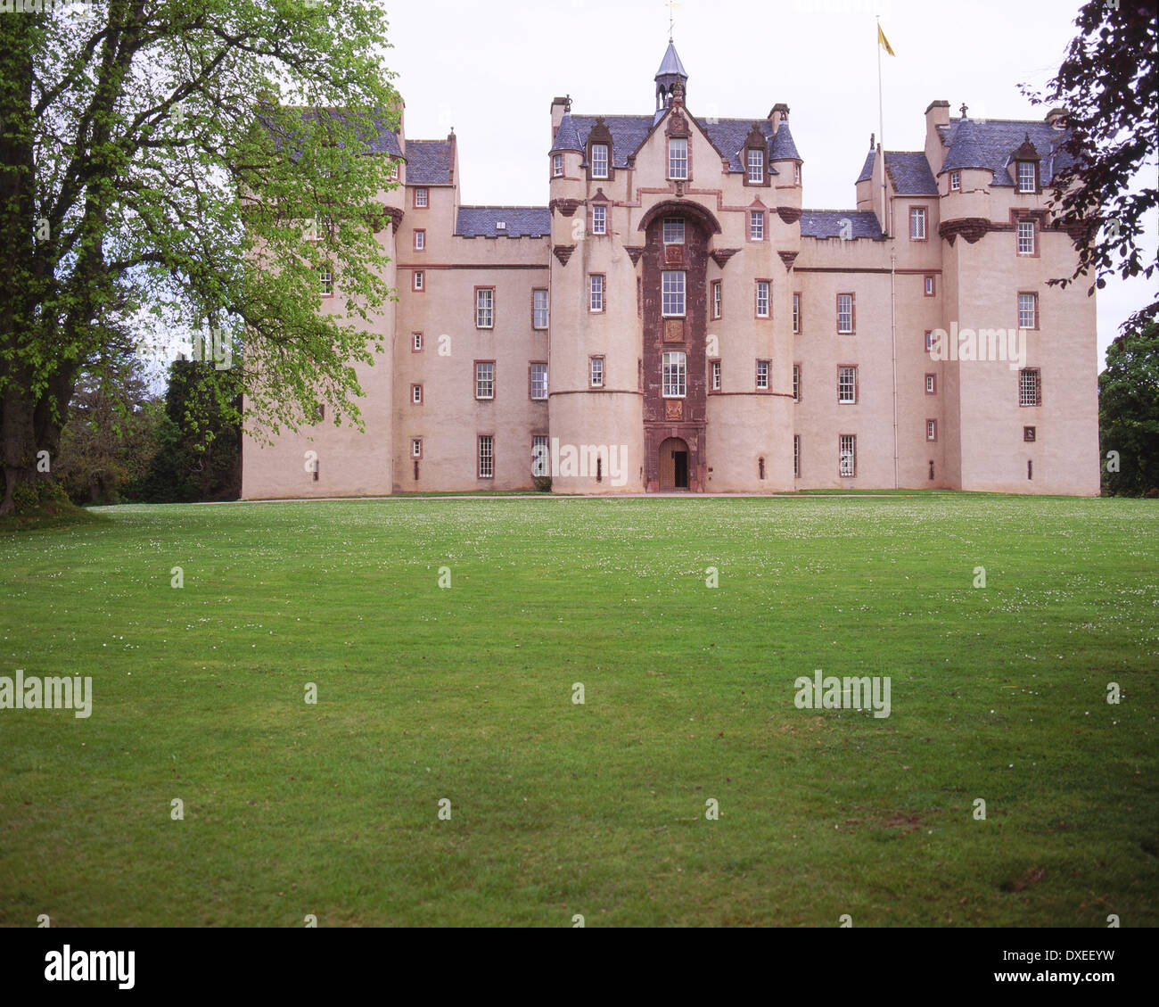 Fyvie Castle, Scots Baronial style architecture from the 13th century, Nr Turriff, Aberdeenshire. Stock Photo