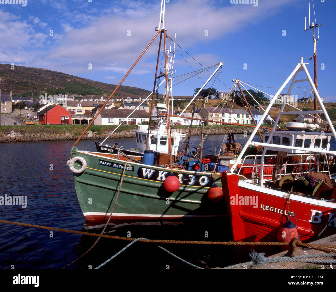 Fishing boats in helmsdale harbour,caithness. Stock Photo