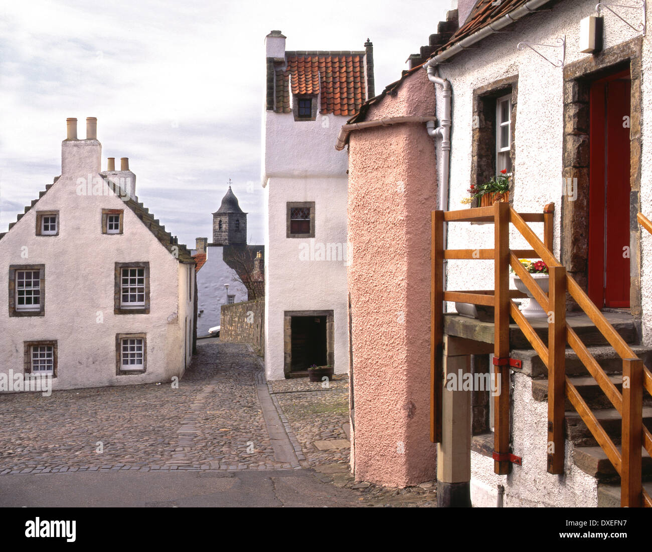 The 16th century village of Culross, Fife. Stock Photo