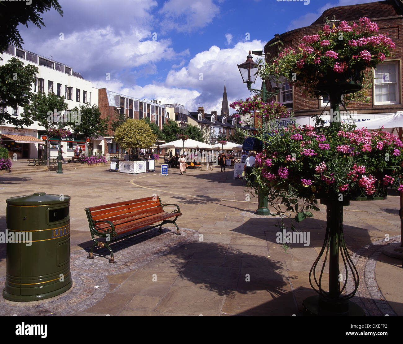Horsham town centre,the Weald,west sussex,england. Stock Photo